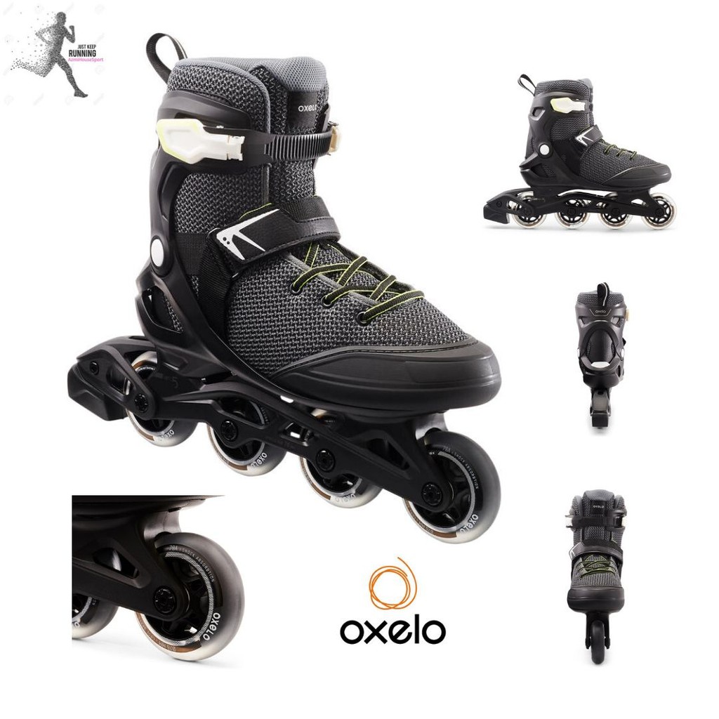  Sepatu  Roda  Pria  Dewasa Oxelo New Inline Skates FIT100 