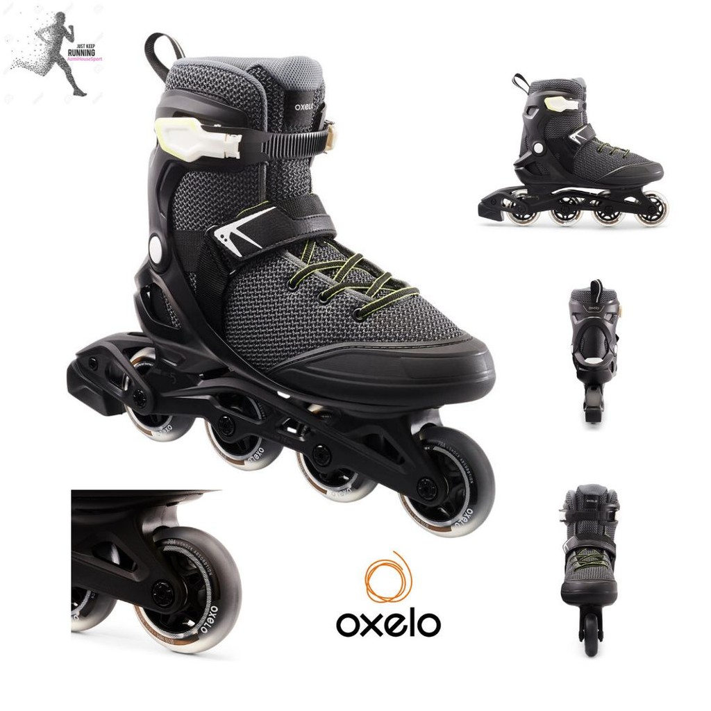  Sepatu  Roda  Pria Dewasa Oxelo  New Inline Skates FIT100 