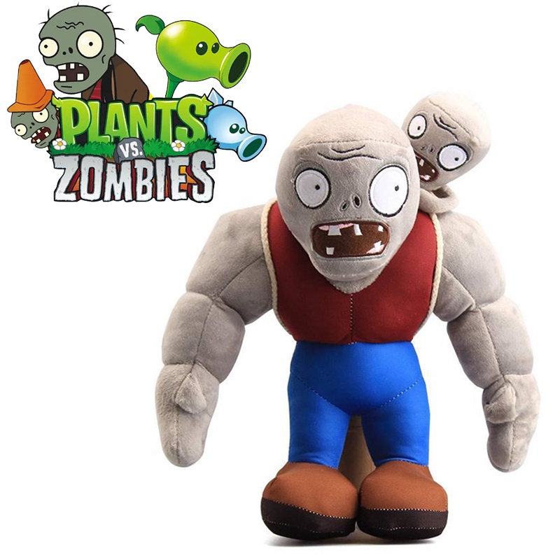 30cm Cartoon Plant VS Gargantuar Zombie Plush Toys PVZ Gargantuar Plush Soft Stuffed Toys Doll Gifts For Kids Children