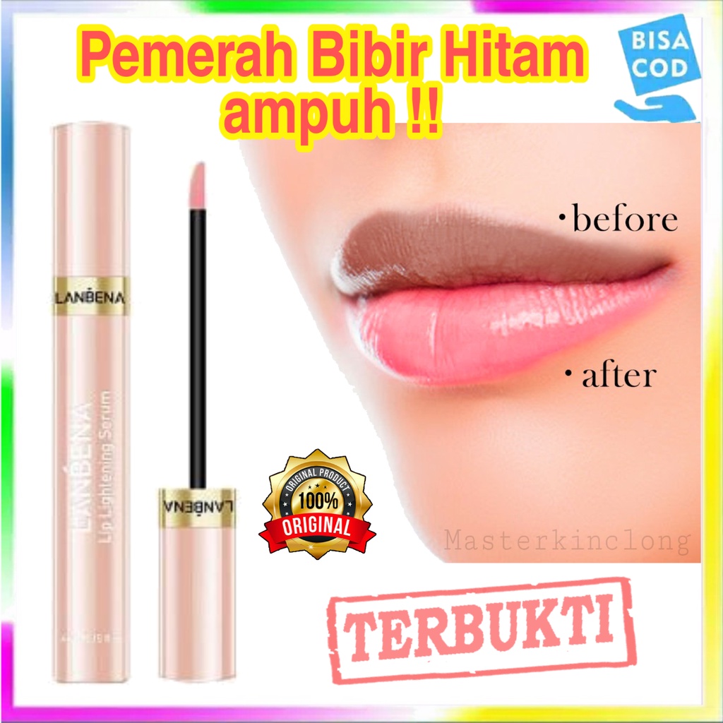 Serum Bibir Untuk Bibir Hitam Bpom Pemerah Bibir Hitam Permenen Pencerah Bibir Hitam LANBENA Lip Bal