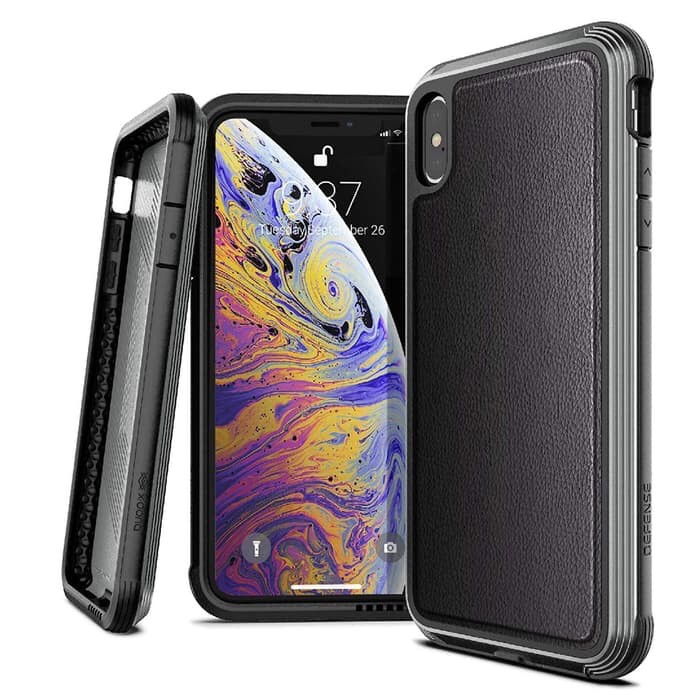 X-Doria iPhone XS Max Case Defense Lux Series - Leather Black ORIGINAL