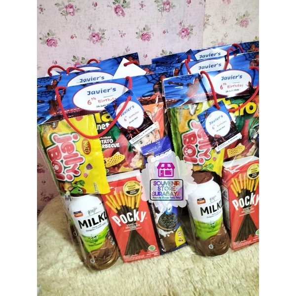 Snack Ultah Custom label || Snack ulang tahun pocky