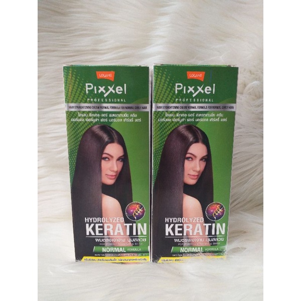 LOLANE PIXXEL SMOOTHING KERATIN CREAM ( normal ) FREE 1 SACHET MASKER RAMBUT