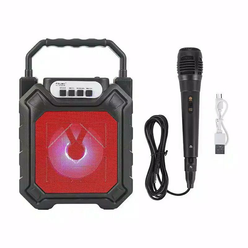 Speaker bluetooth karaoke + mic 668 speaker karaoke speaker bluetooth portable