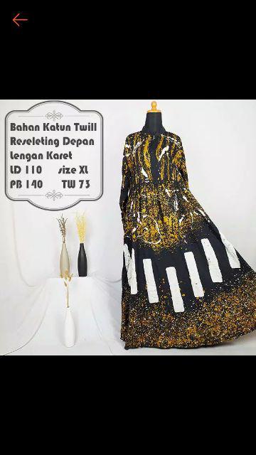 Tw75 Gamis Batik Twill Premium Motif Abstrak