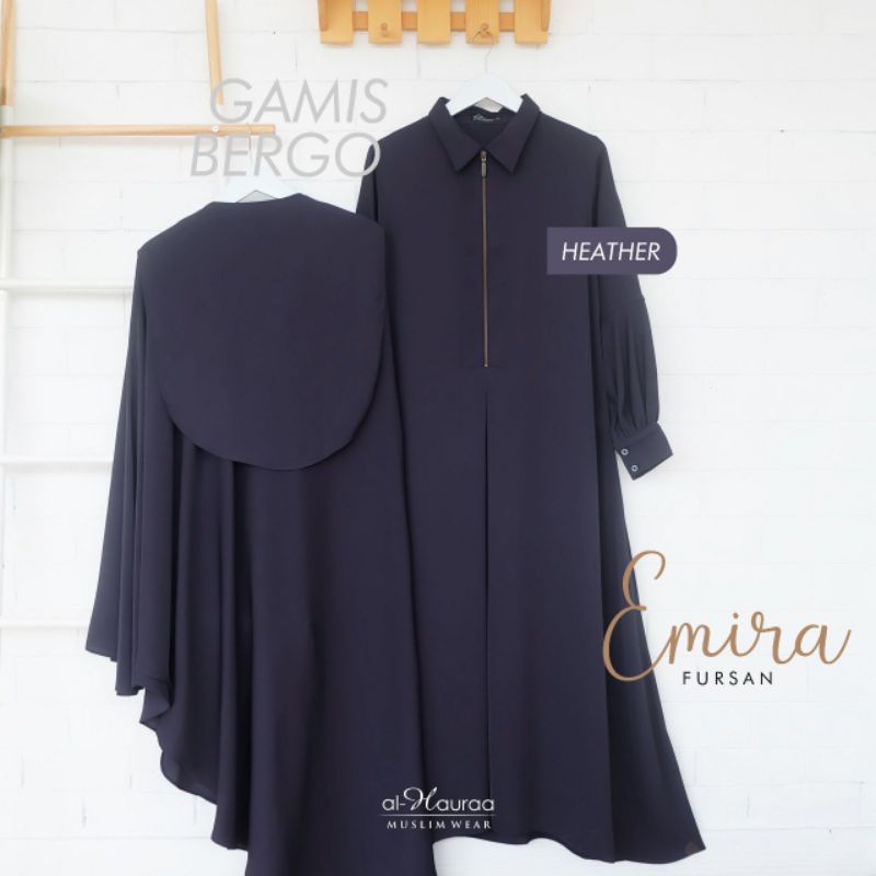 Gamis Emira & Bergo by alhauraa