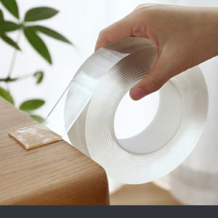 

Sale!!! Nano Tape Super Kuat Uk 2Cm X 2M Double Tape Bening Hot Sale