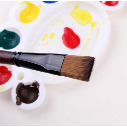 Acrylic Painting Flat Brush - Kuas Lukis Untuk Cat Akrilik (6pcs)