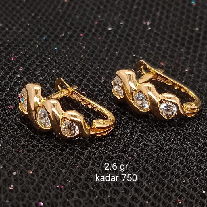 Anting Emas 17K - 2.6 gr Kadar 750 - 1538