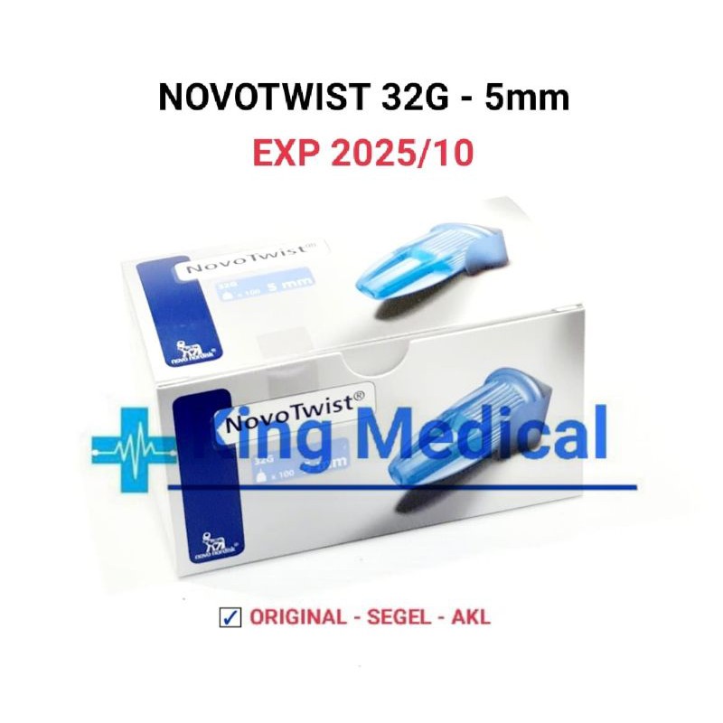 Jarum Insulin Pen Needle NOVOTWIST 32G - 5mm