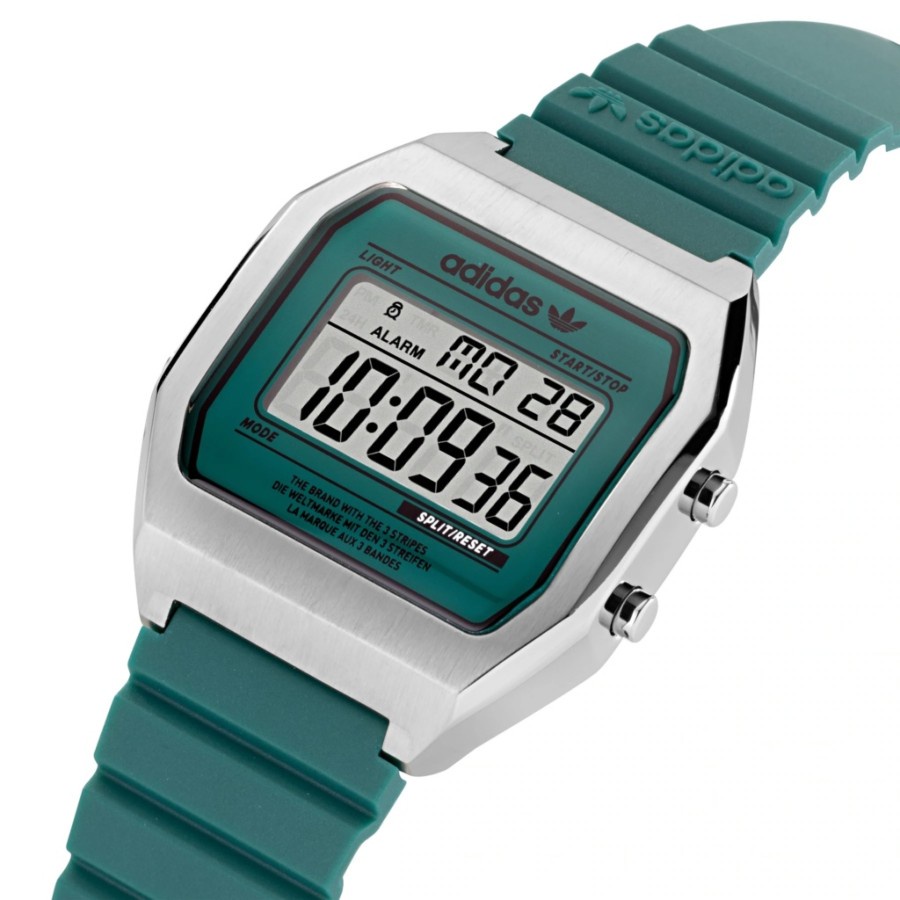 Adidas Original AOST22076 DIGITAL TWO Jam Tangan Unisex Green Vintage