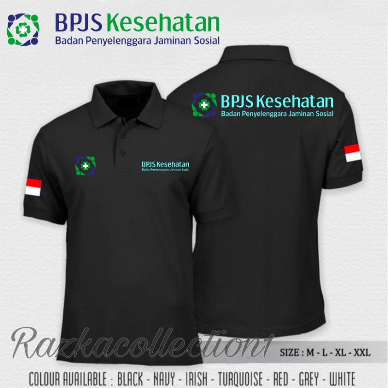 Polo Shirt BPJS Kesehatan / Kaos Logo BPJS Kesehatan / Baju Kaos Kerah BPJS Kesehatan