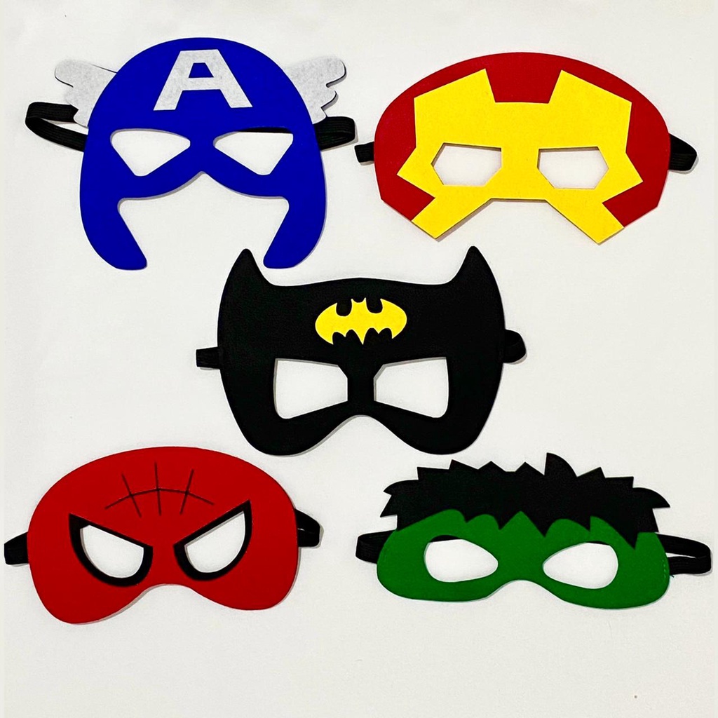 MAINAN ANAK TOPENG FLANEL SUPERHERO MASKER MAINAN ANAK LAKI-LAKI HADIAH ANAK