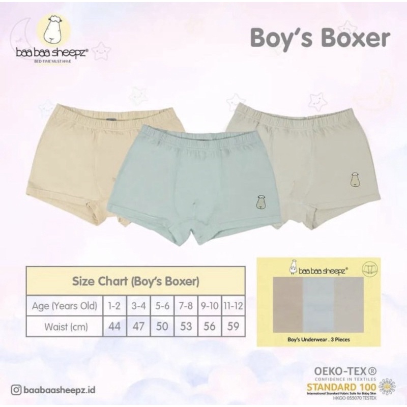 Baabaasheepz Kids Underwear Boy &amp; Girl / Celana Dalam Anak