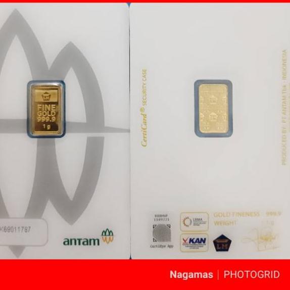Terbaru.. LOGAM MULIA ANTAM 1 GRAM. LM ANTAN. EMAS BATANGAN 2022