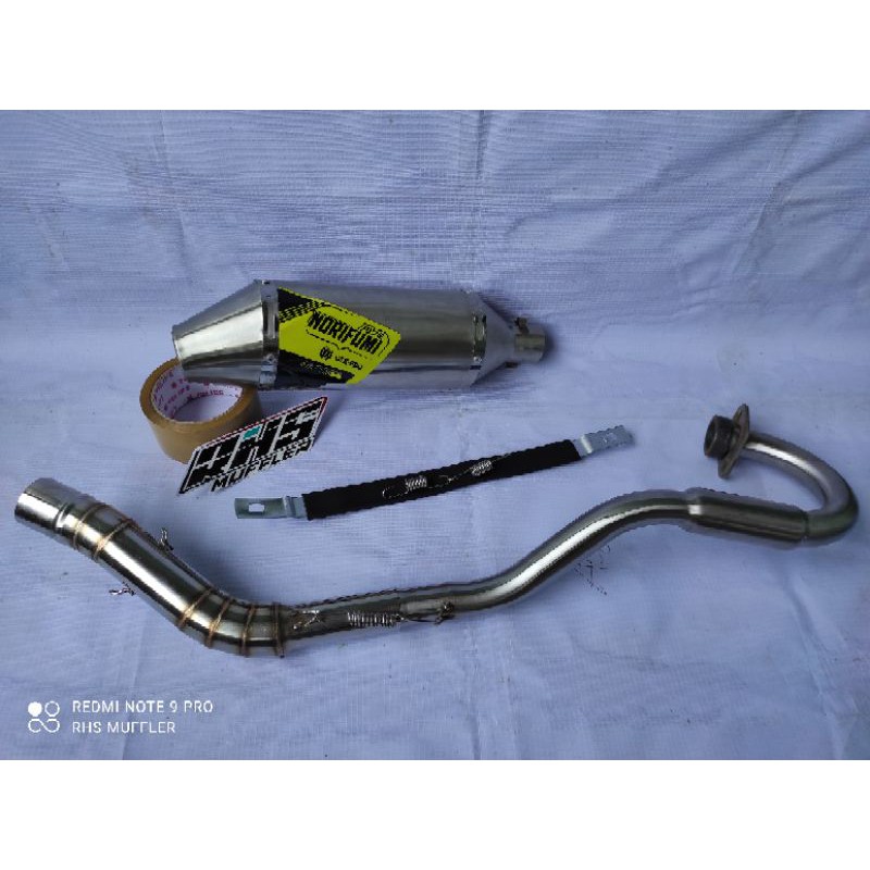 Knalpot klx Norifumi gtx pro titan untuk crf dtracker