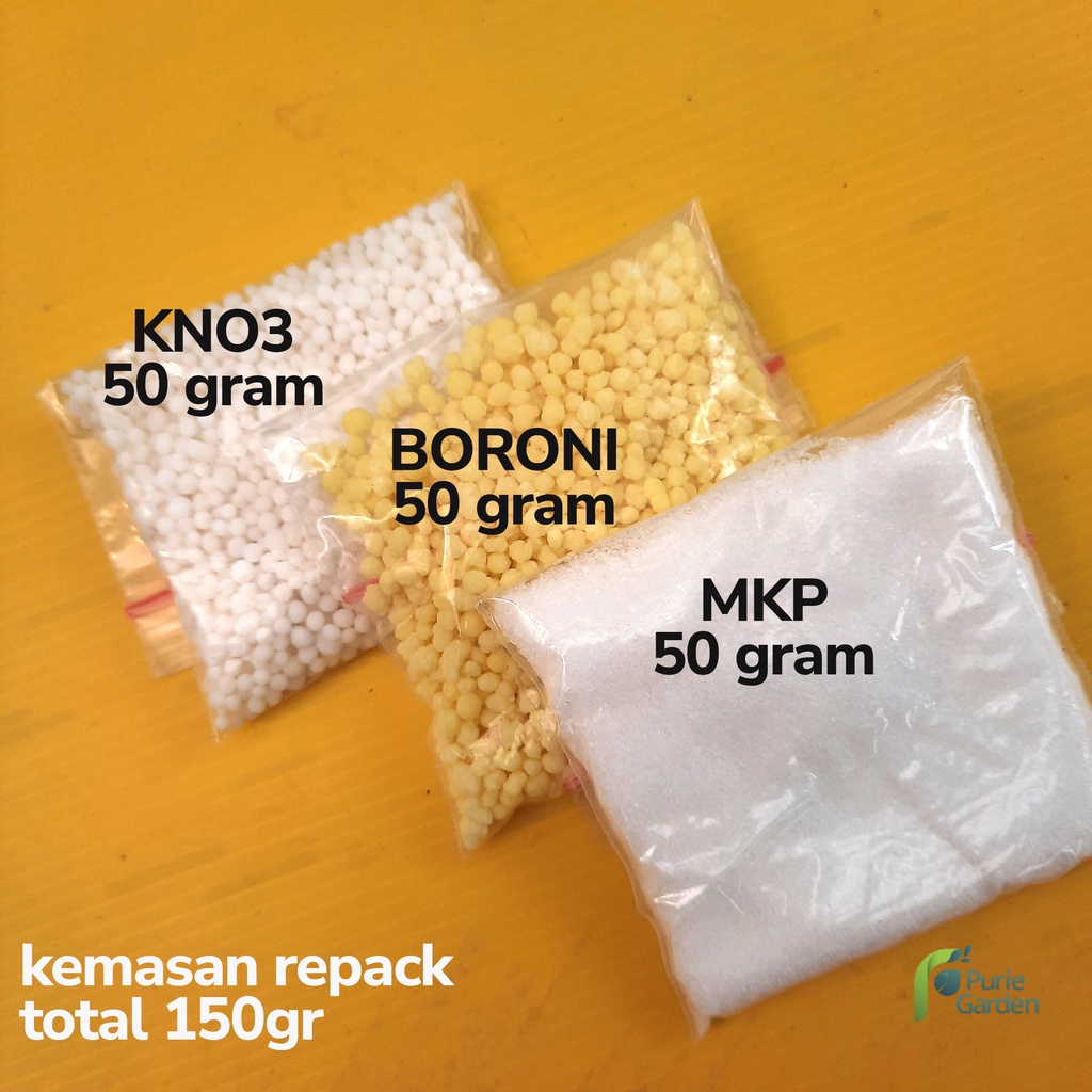 KNO3 MKP BORON Paket Hemat Lengkap Sayur &amp; Buah TERLARIS!!! PG KDR