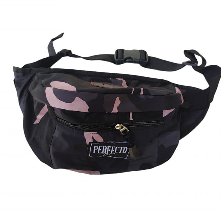 Tas Kecil  Selempang Slempang Pinggang Waistbag Sepeda Distro Perfecto Cowok Pria Original Murah