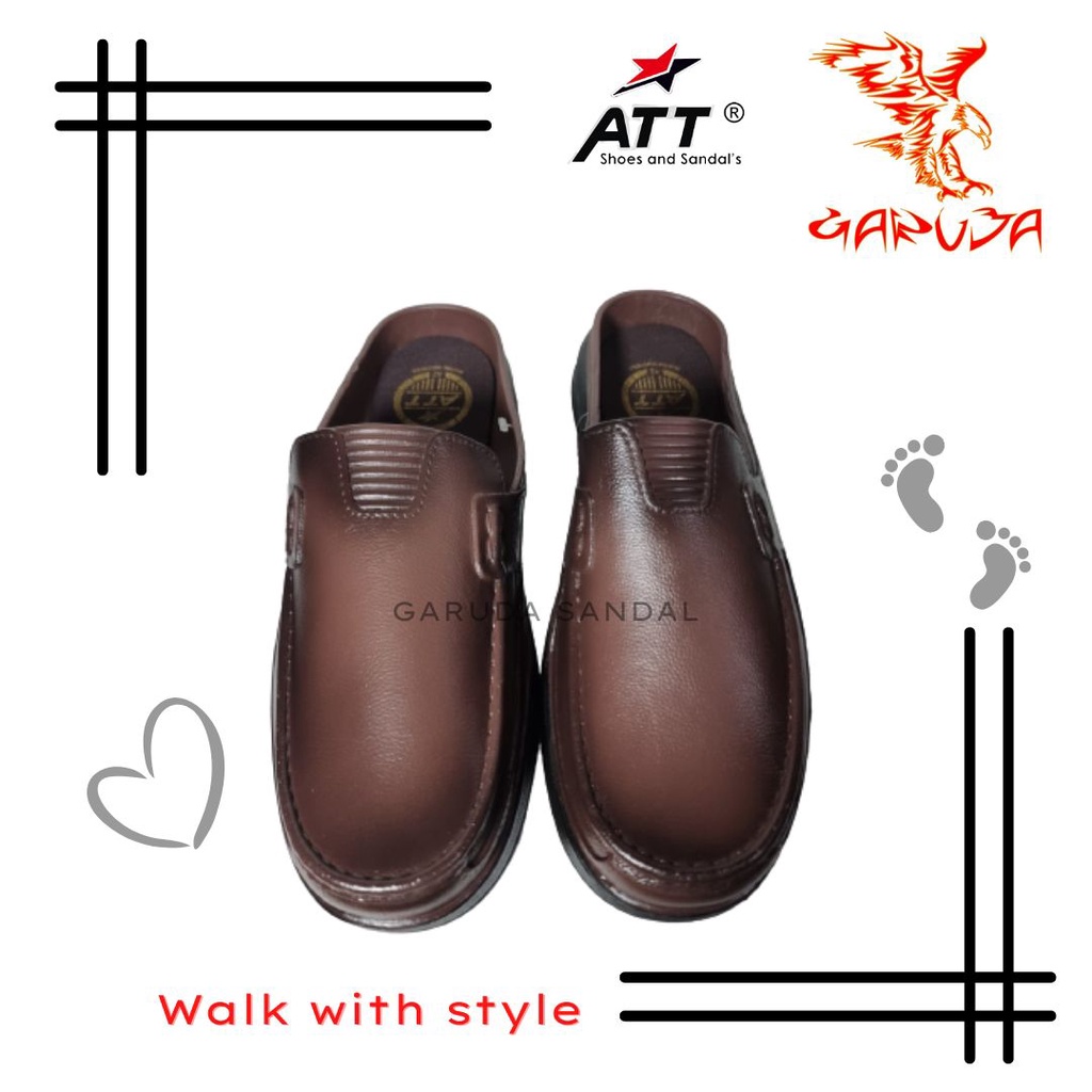 ATT ABD 551 Sepatu Karet Fashion Pria Casual Trendy Slip On