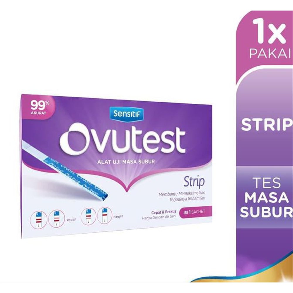 Ovutest Strip Uji Kesuburan - Alat Tes Masa Subur - Alat Uji Masa Subur Strip