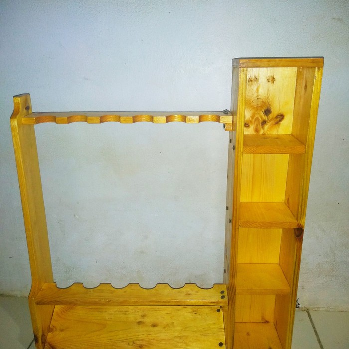 Rak joran pancing plus kotak essen