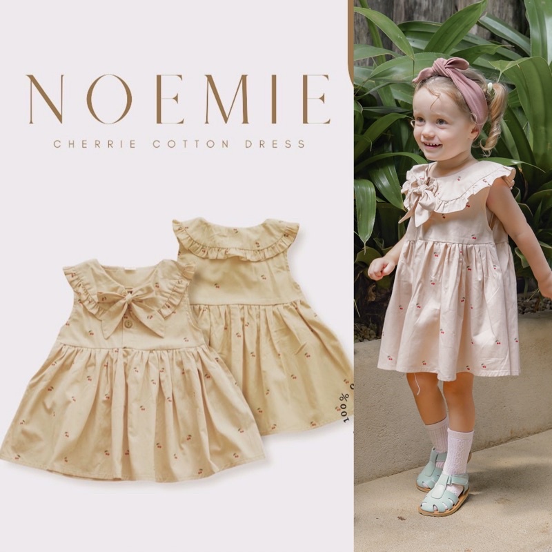 NOEMIE DRESS &amp; ESTELLE SET BELL&amp;BO / Dress Anak Cherry