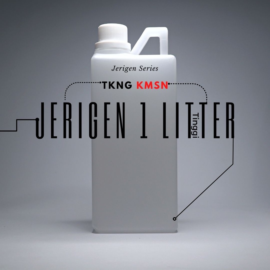 (8 pcs) Jerigen 1 Liter Tinggi / Jerigen Madu / Kompan Bensin