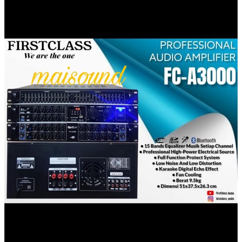 AMPLIFIER FIRSTCLASS FC A3000 AMPLI FIRSTCLASS FCA3000 FC A 3000