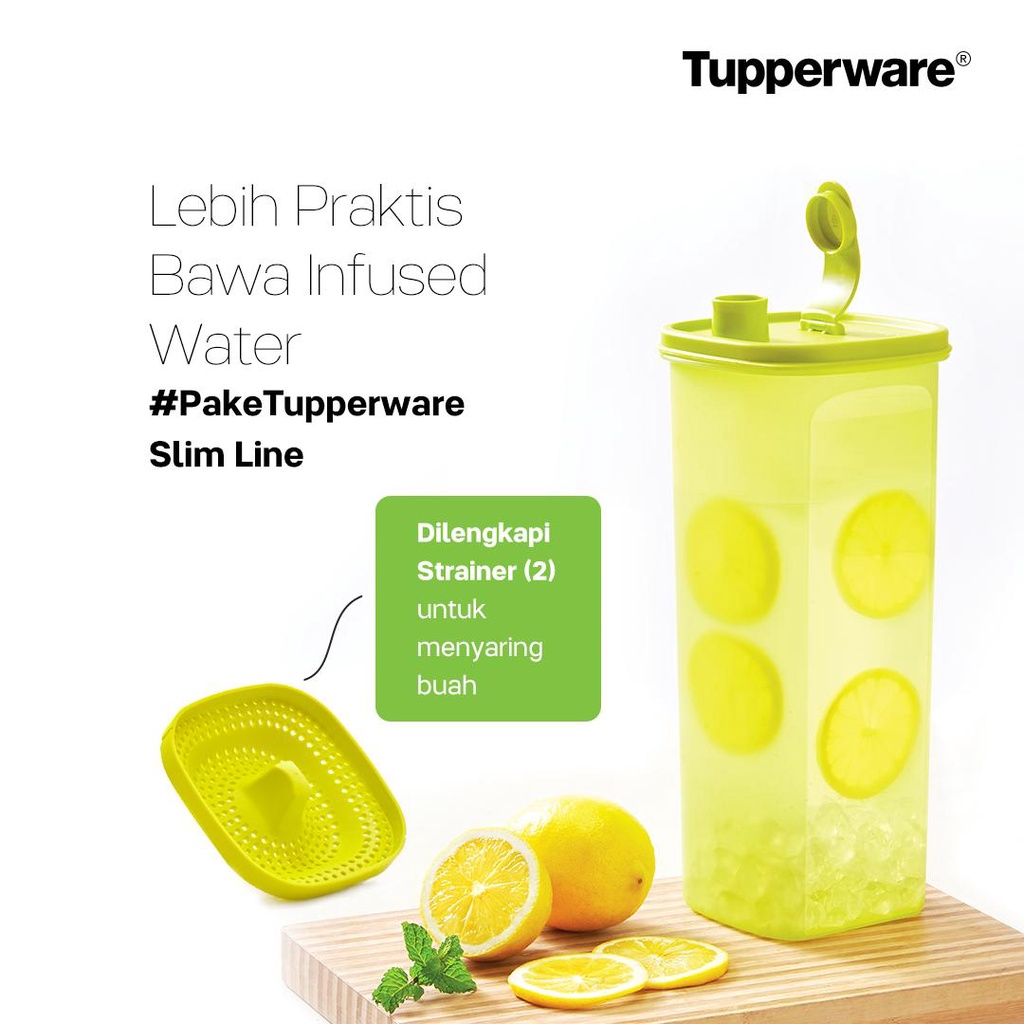 Tupperware Promo  Botol slime line 2 liter - Teko air minum lemari es MURAH
