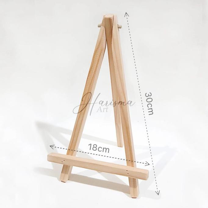 

Wooden Easel/Stand/Tripod Lukisan-Foto-Kanvas 20x20 cm