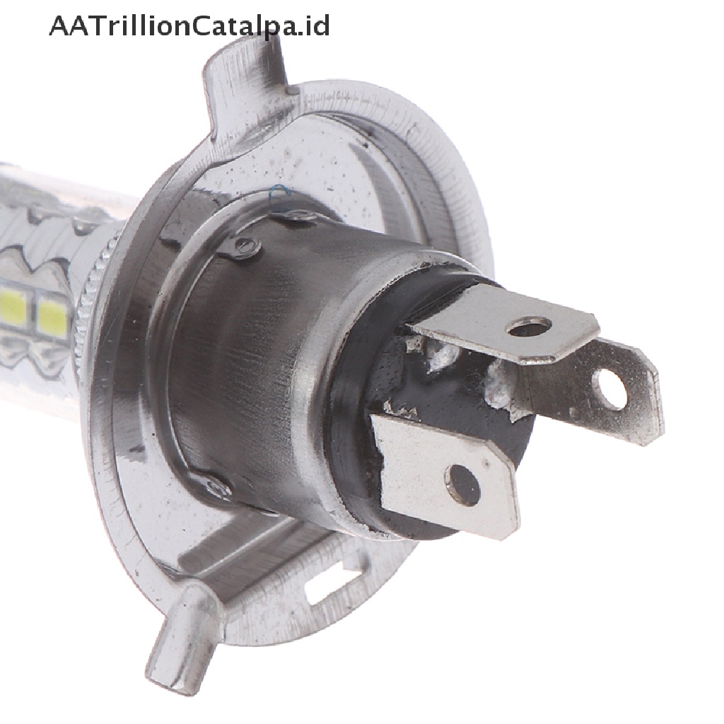 Aatrillioncatalpa 1Pc Lampu Kabut Depan LED H4 9003 80W Hi / Lo 90W Warna Putih