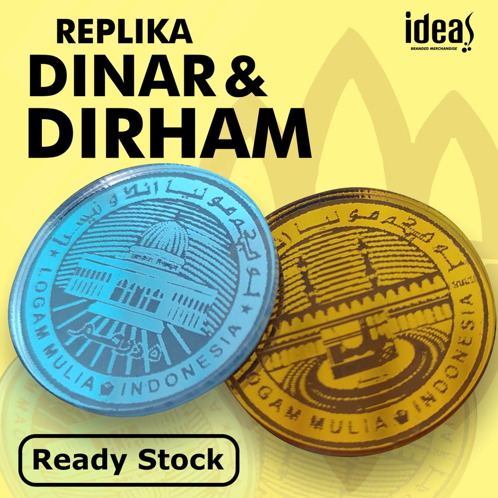 Replika Dinar Dirham Untuk Hiasan Mahar / Replika Emas Logam Mulia / Dekorasi Mahar / READY STOK