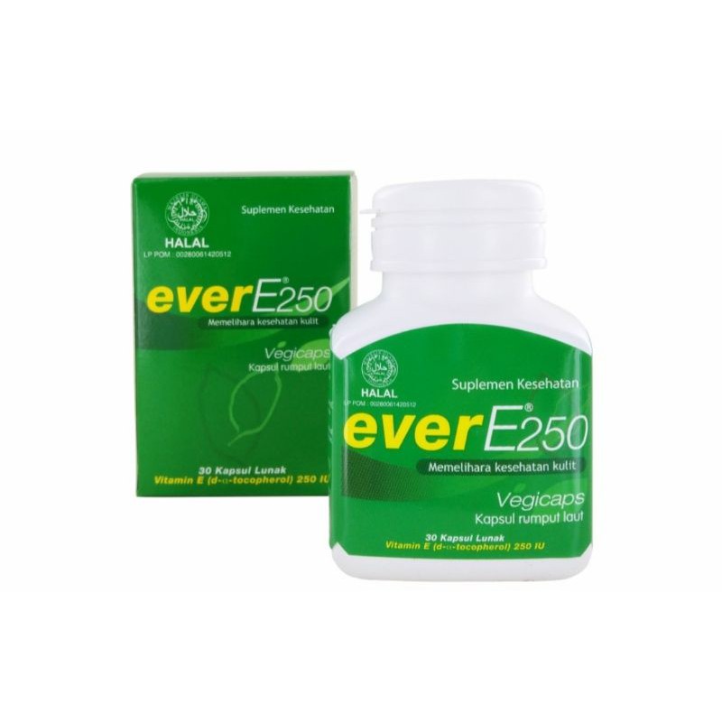 EVER E 250IU ISI 6 12 30 Softgel Vitamin Kecantikan Kulit dan Kesuburan