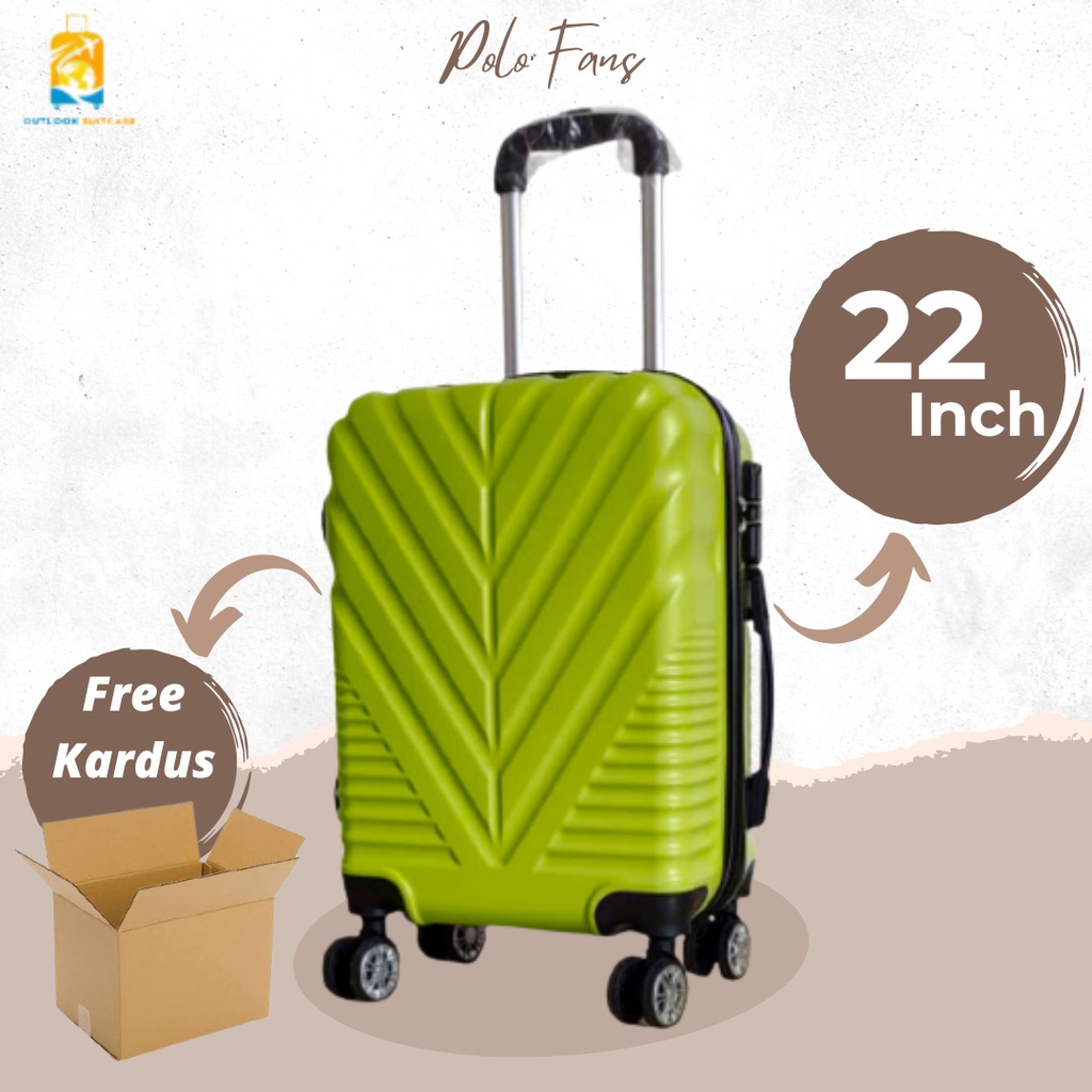 Koper Kabin Fiber Hardcase POLO FANS 2037 18 / 22 Inch Koper Murah
