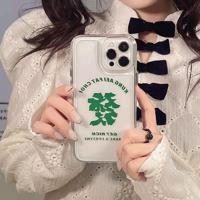 Case Bahan Akrilik Transparan Motif Fortune 13 Pro 13prm Untuk iPhone 11 7Plus 8Plus Xr XS 13 12 Pro Max