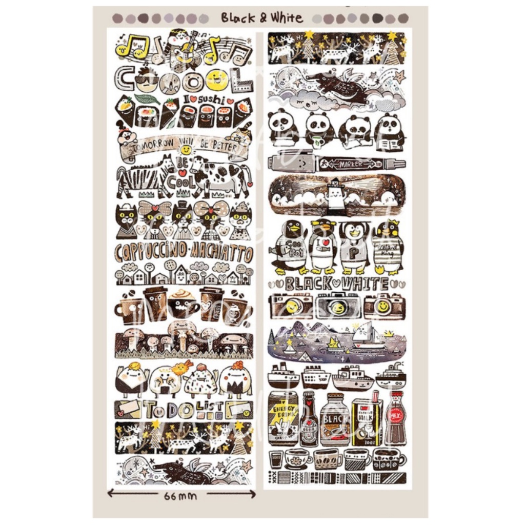 

Meatball Colorful Things Washi Sampler