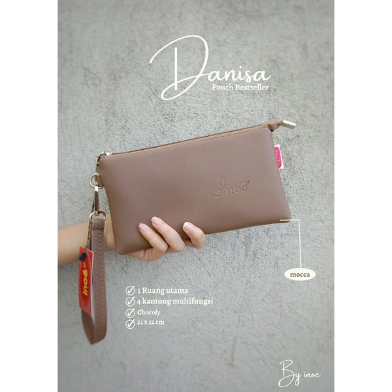 DOMPET FLIP DANISA CHOCOLY / KULIT SINTETIS SNOW POUCH DOMPET BY INOE ORI