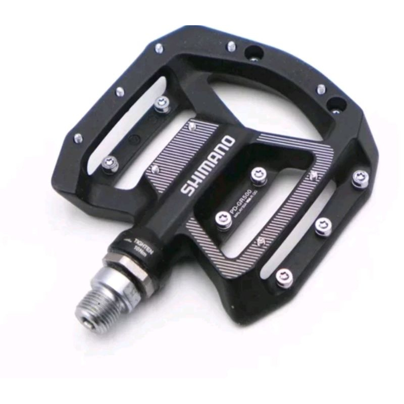 Pedal Shimano PD-GR500 Flat . Pedals Flatt MTB BMX Pedal Flat GR500 Gr 500 dll.. kode 728304001