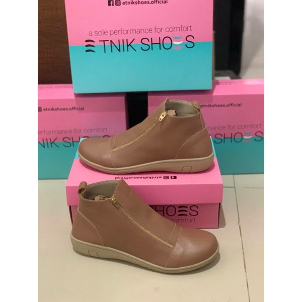 Sepatu Boots Wanita Trendy 2021 Haifa Boots by Etnikshoes Original