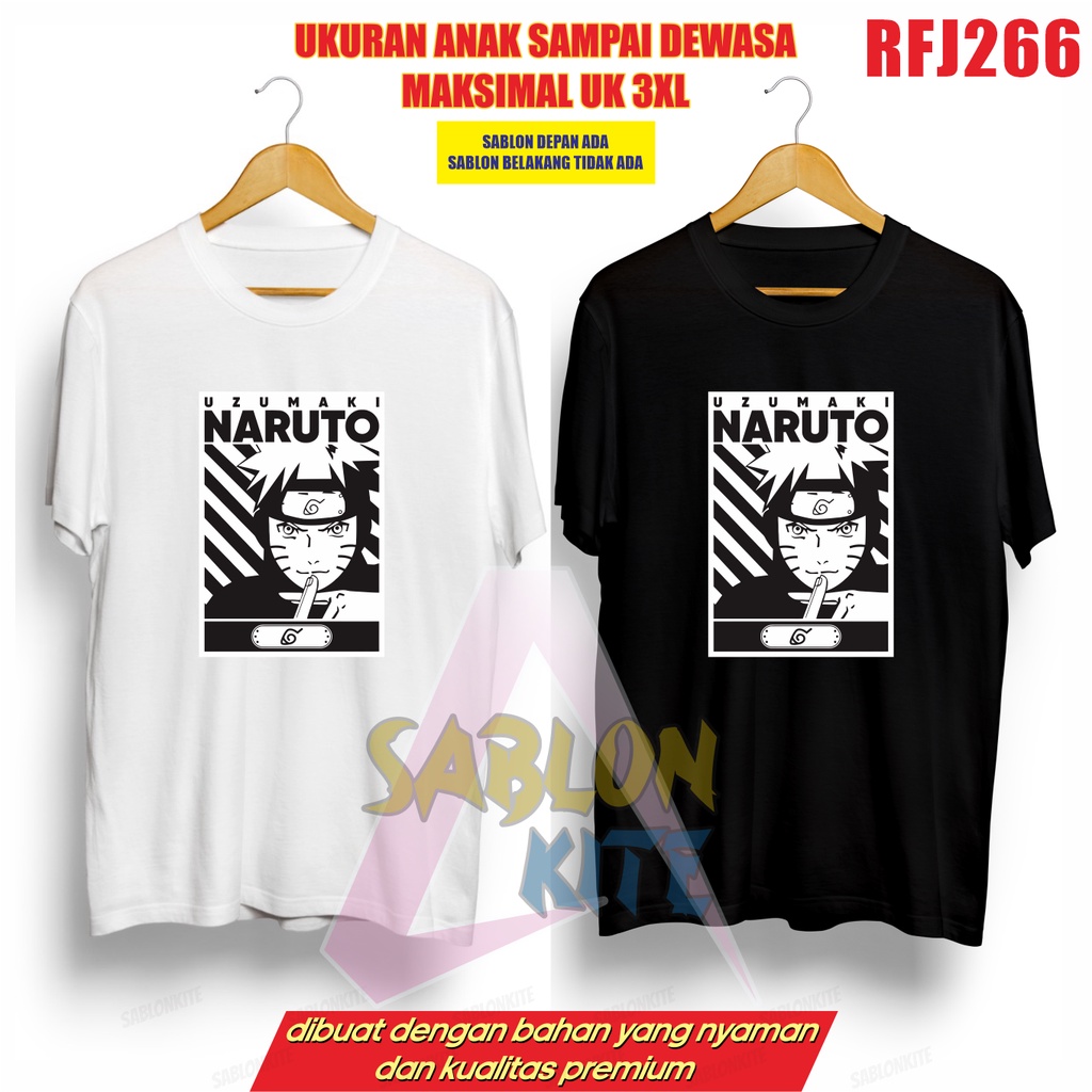 MURAH!!! KAOS KEREN ANIME NARUTO RFJ266