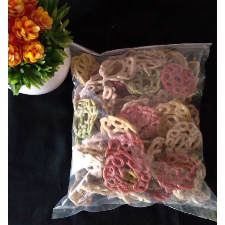 

kerupuk mawar mentah