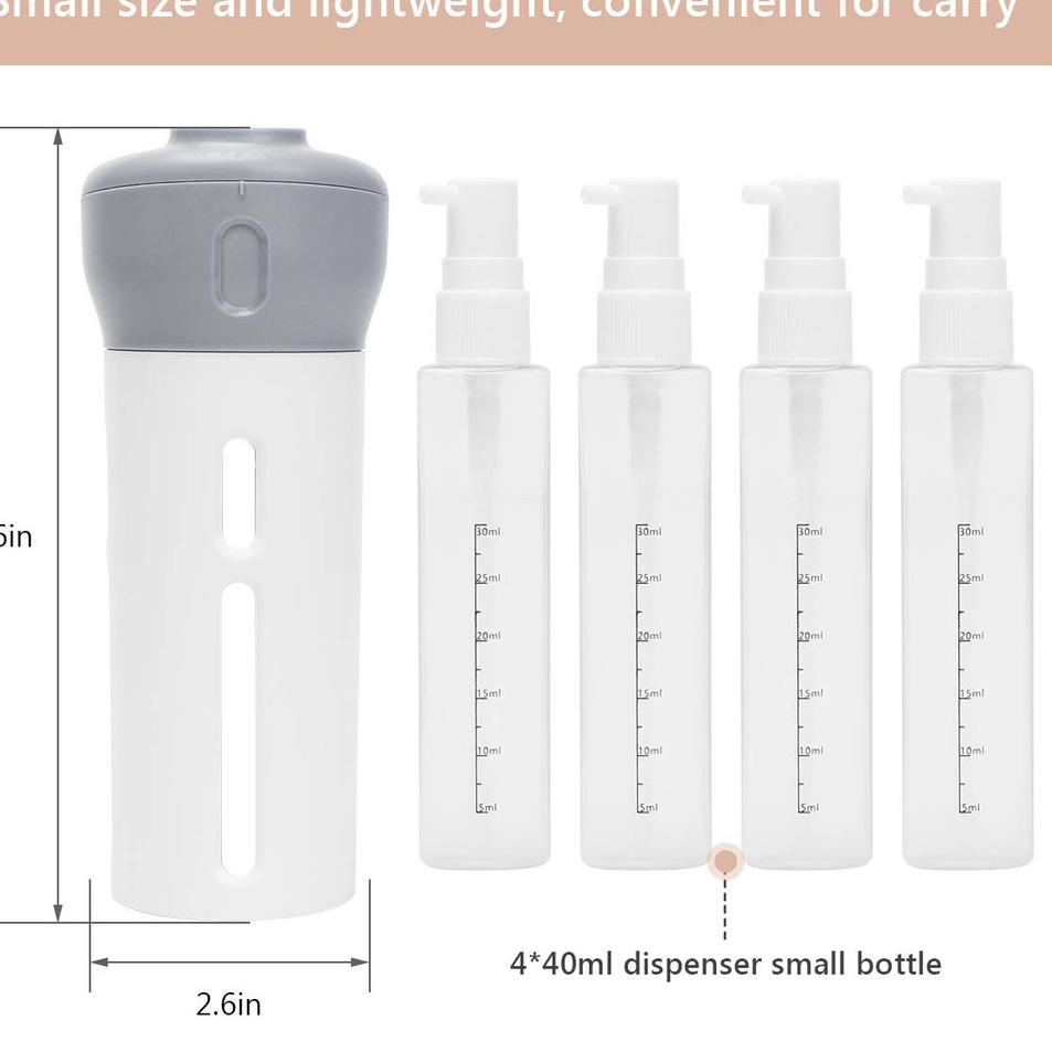 【today】 Botol Sabun Travel 4 in 1 / Botol Sabun / Botol Portable / My Bottle / Botol Dispenser