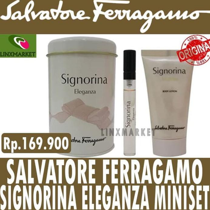 SALVATORE FERRAGAMO SIGNORIA ELEGANZA MINISET (PARFUM & BODY LOTION)