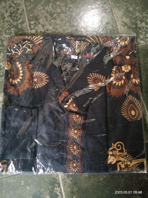 Kemeja Batik Jokowi Lengan Panjang M L Xl Wayang Rifina Original