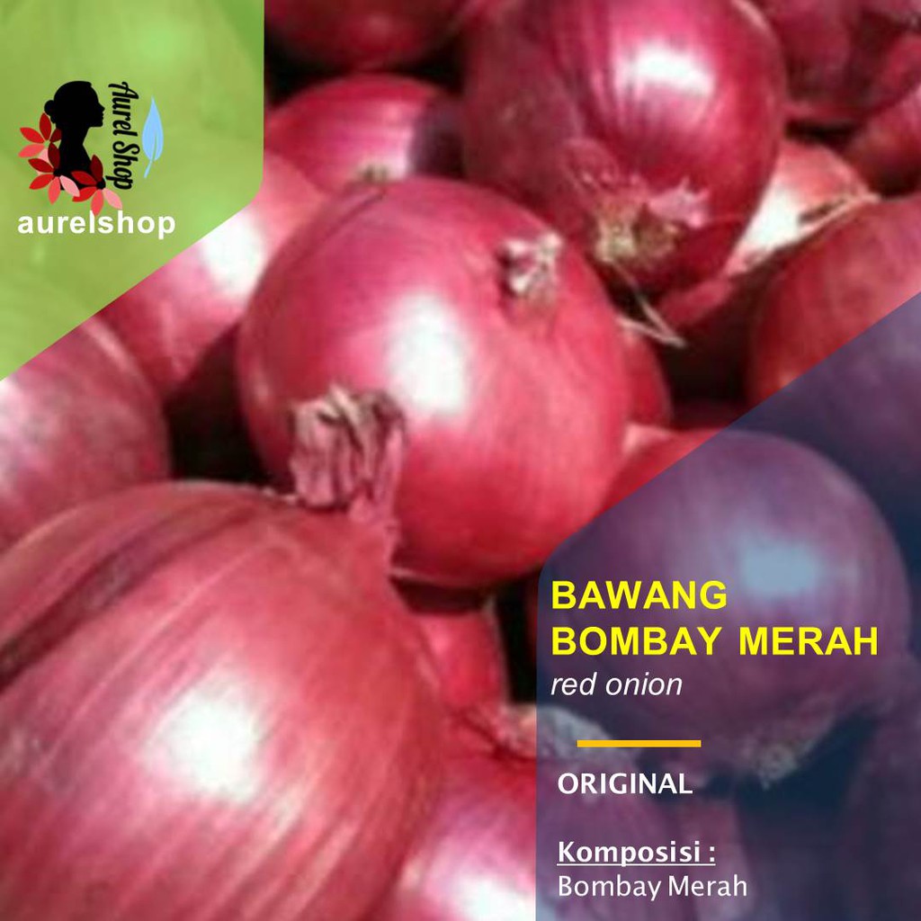 

Bawang Bombay Merah Segar 1 kg
