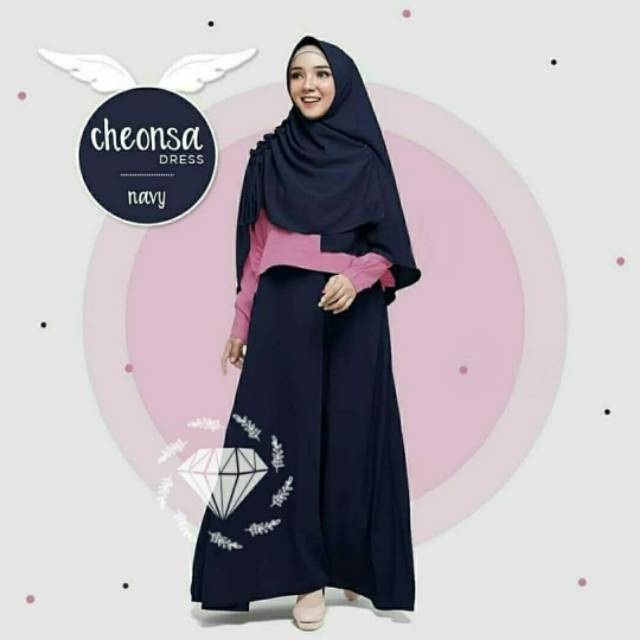Baju muslim Tanah abang - Dress Cheonsa 3in1
