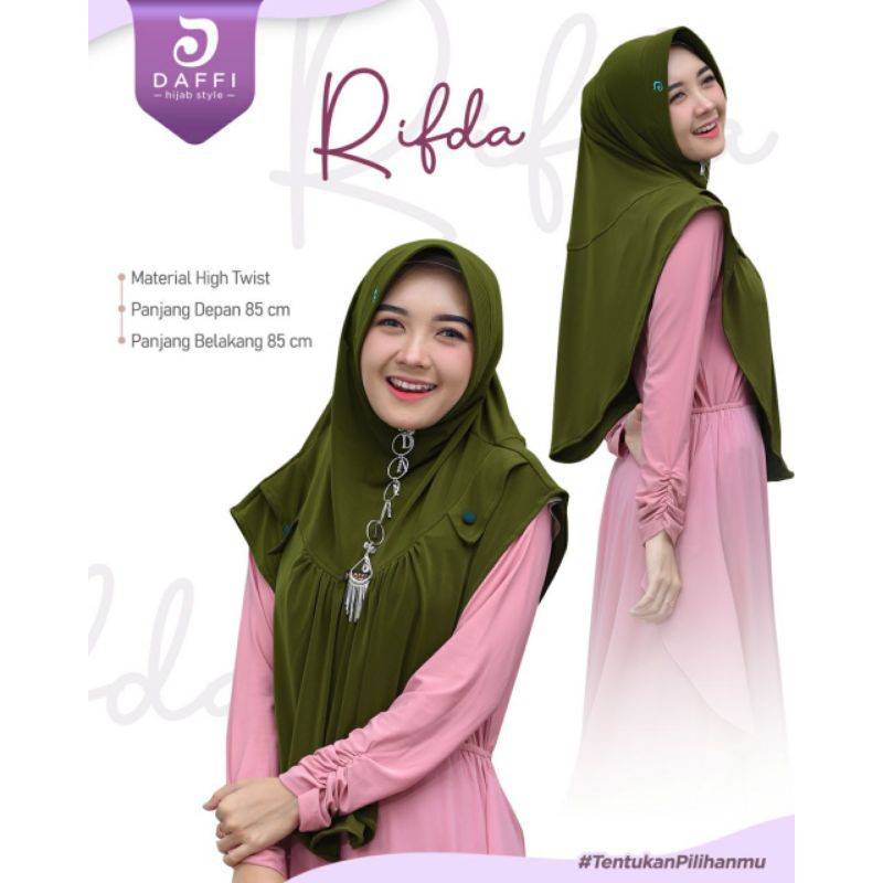 DAFFI HIJAB/RIFDA/JILBAB INSTAN/DAFFI JERSEY