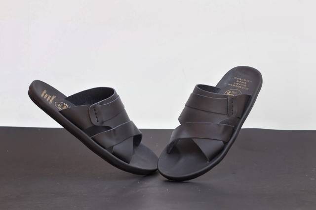 SANDAL KULIT PRIA CEVANY EXO BLACK BROWN TAN KULIT SAPI ASLI ORIGINAL HANDMADE