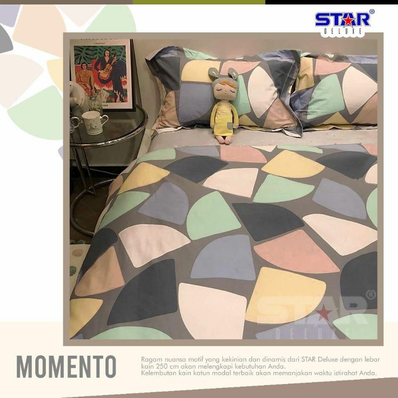 Bedcover Star Sprei Set Star Katun Premium