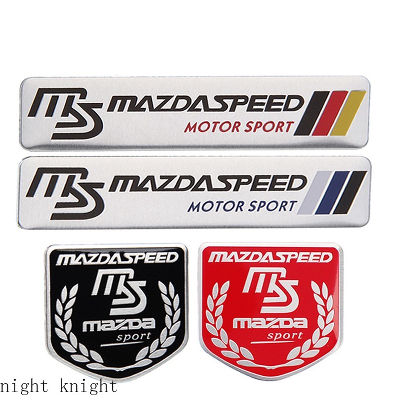 Stiker Emblem Logo Night Knight Bahan Metal Untuk Bagasi Belakang Mobil Mazda Atenza Axla Cx5 Cx7 323 Cx3